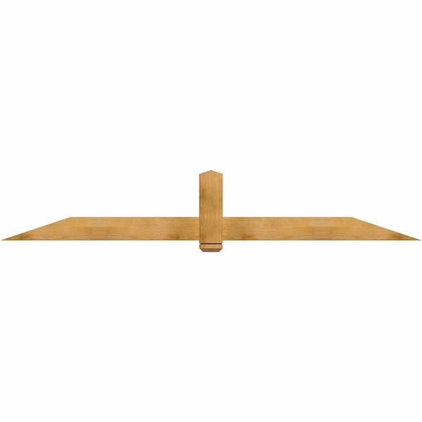 Ekena Millwork Eugene Rough Sawn Timber Gable Bracket, Western Red Cedar, 108"W x 18"H x 2"D x 6"F, 4/12 Pitch GBW108X18X0206EUG00RWR - main